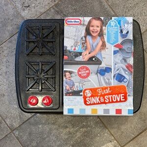Fisher-Price 2-in-1 Sink & Stove - Black and Red